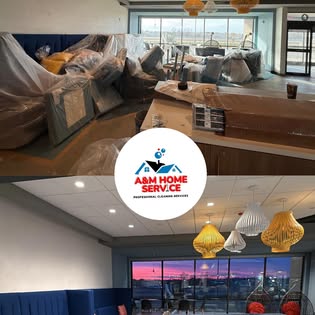 Salón comercial después de la limpieza